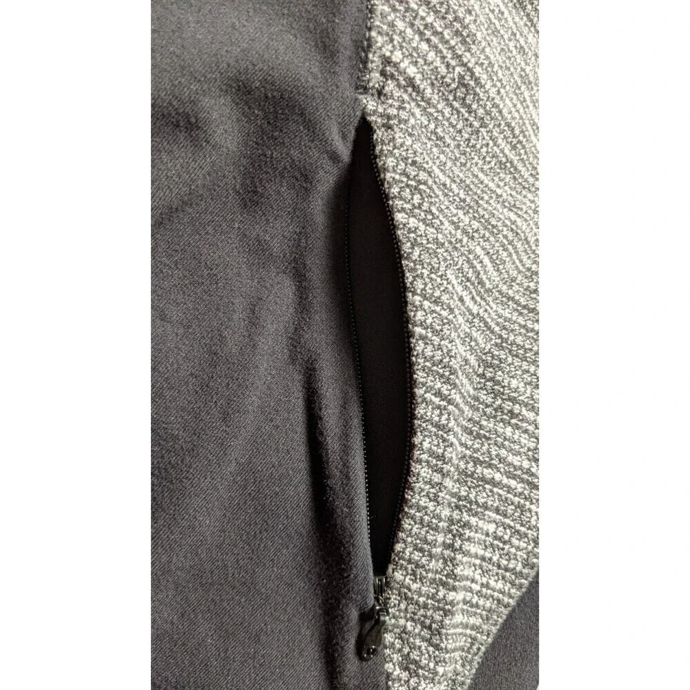 Women's Lululemon Race Your Pace 1/2 Zip Black / Coco Pique Black Pullover Top 6